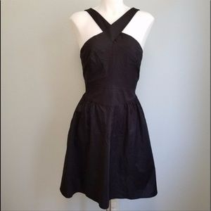Victoria’s Secret Moda International Criss Cross Halter Dress Size0 Black Color